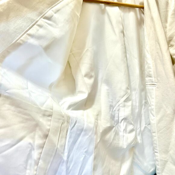 J. Crew white linen one-button blazer Size 6 - Picture 7 of 8